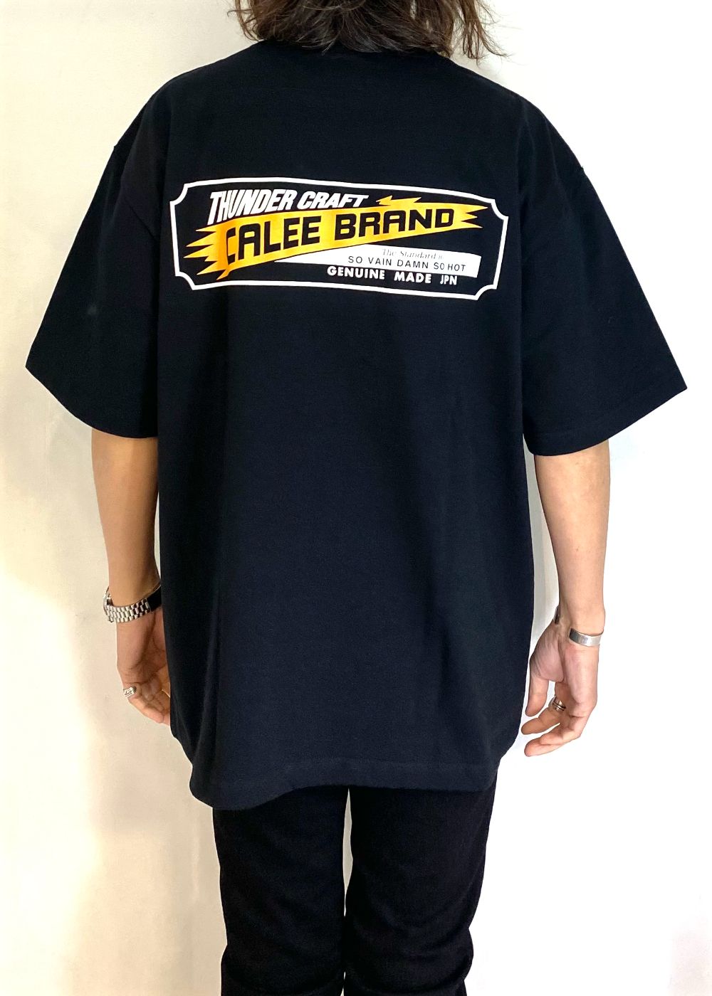 VINTAGE TYPE THUNDER CRAFT POCKET TEE (BLACK) / ヴィンテージ タイプ プリント ポケット Tシャツ