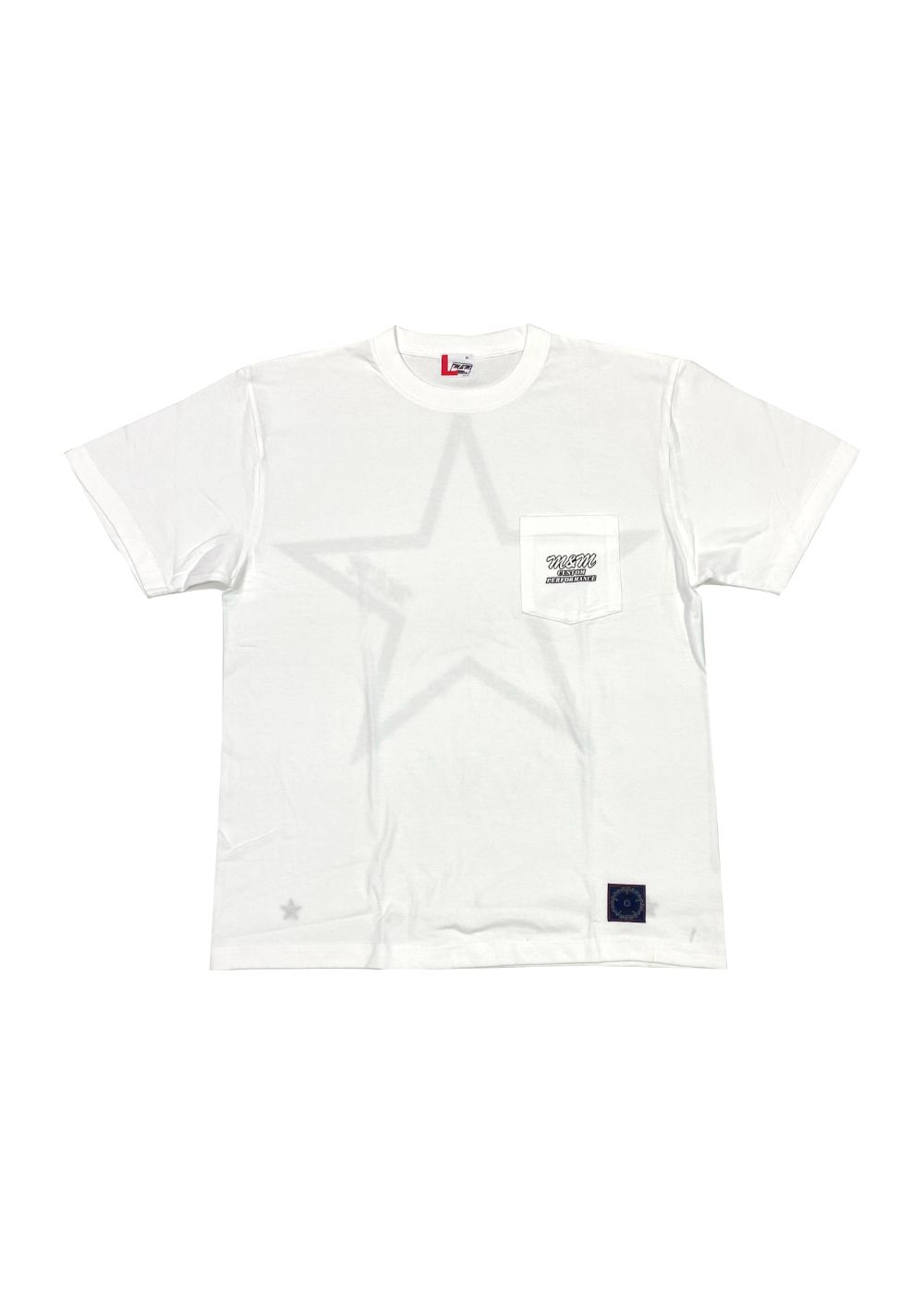Edge Star Pocket Tee (WHITE) / バックプリント ポケットTシャツ
