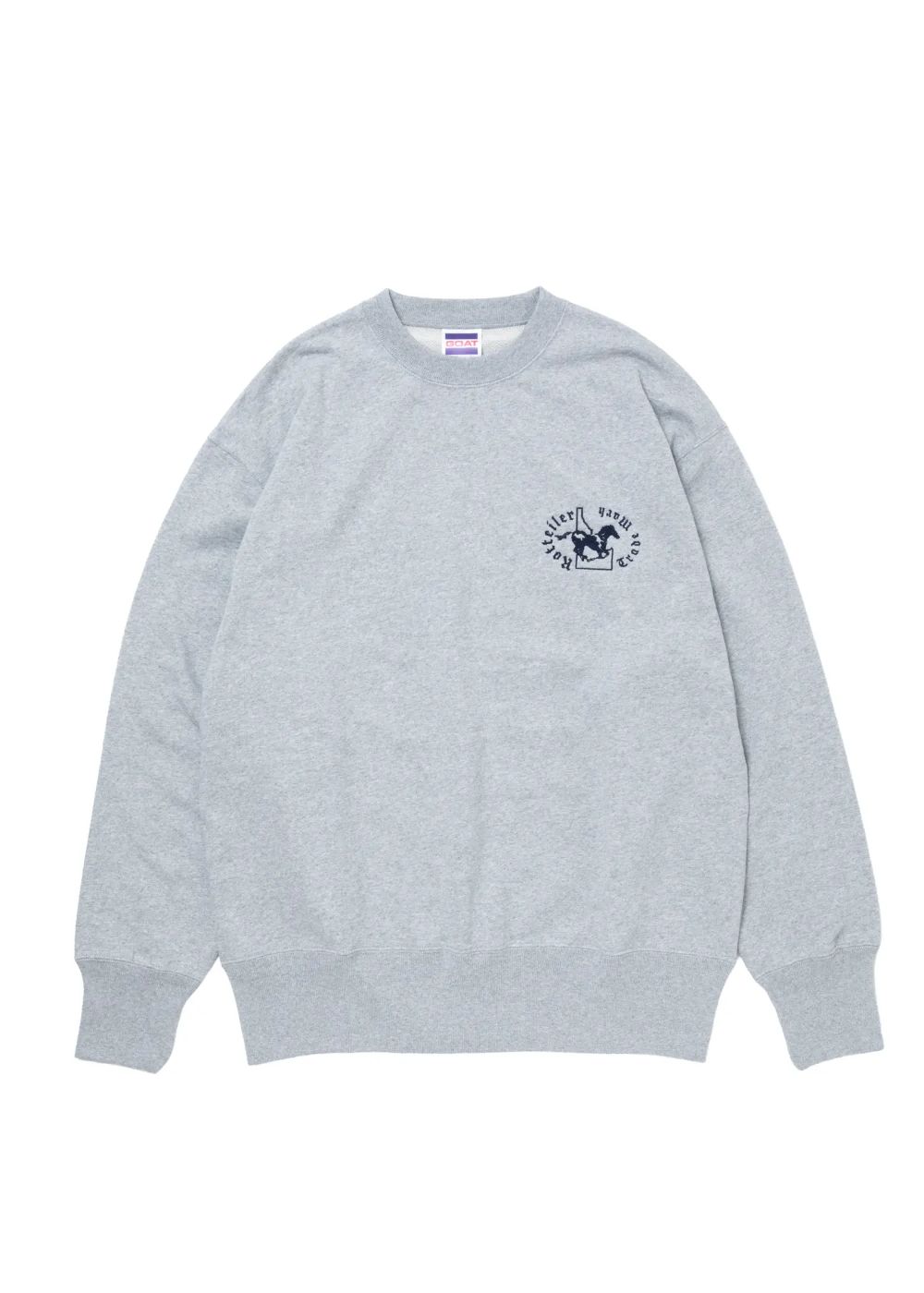 HORSE SWEATER (GRAY) / プリント クルーネック スウェット