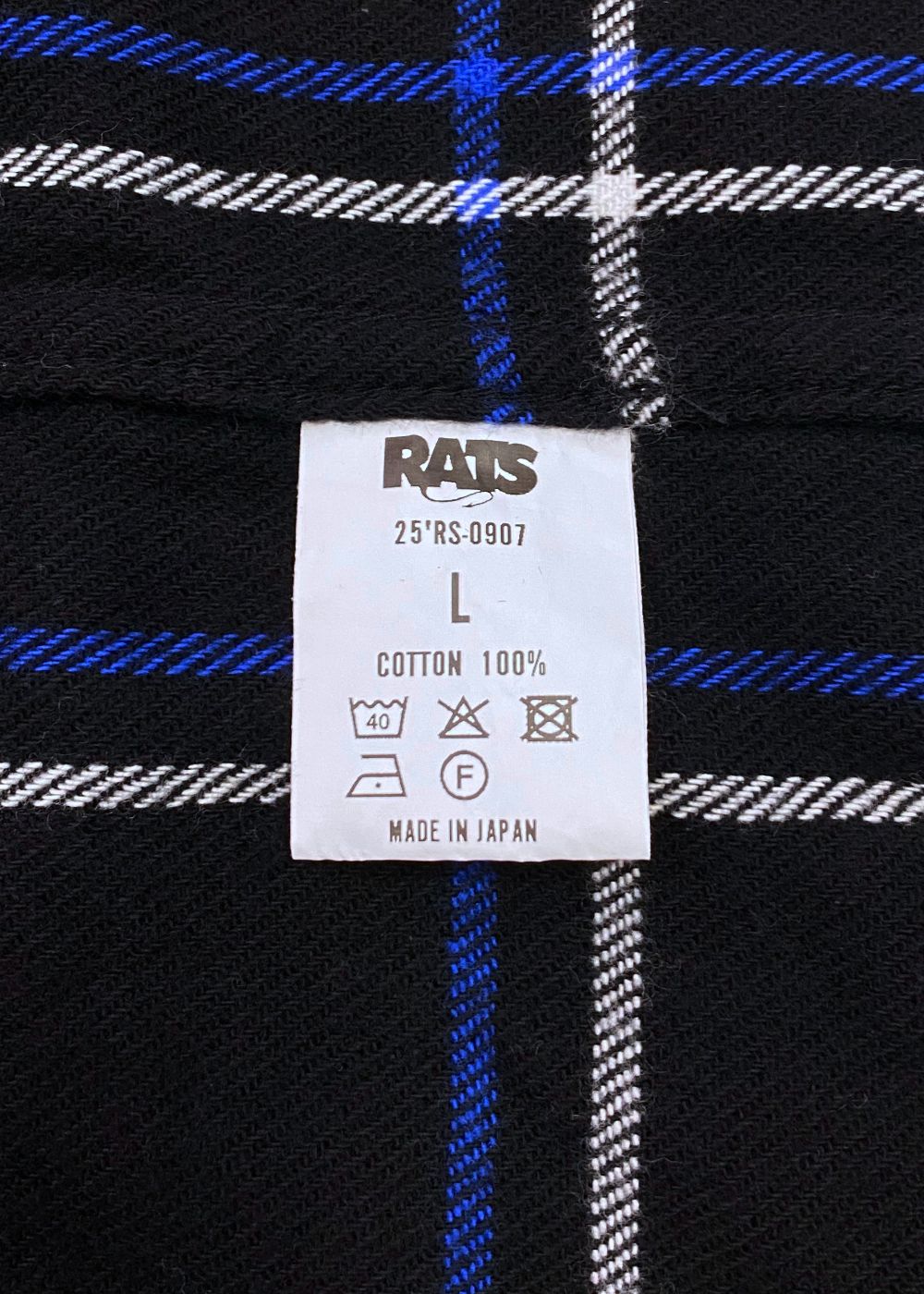 COTTON FLANNEL CHECK SHIRT (BLUE CHECK) / チェック コットン ネルシャツ