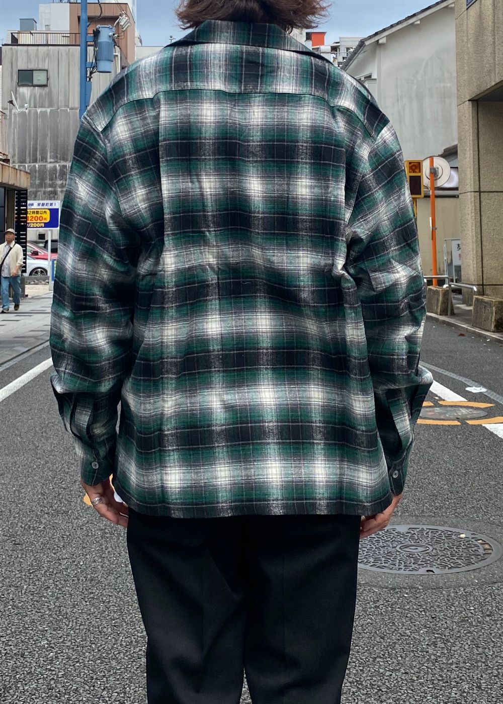 Check L/S Shirt (GREEN) / チェック ネル シャツ