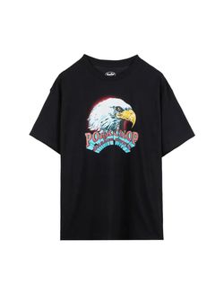 T-SHIRT EAGLE (×MASSES) (BLACK) / マシス コラボレーション Tシャツ