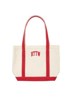 RTTW TOTE BAG (RED) / カレッジロゴ キャンバストートバッグ