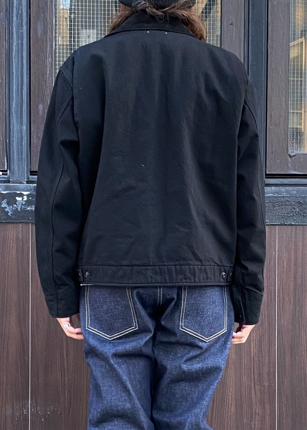 M&M CUSTOM PERFORMANCE × MINEDENIM Black Denim Detroit Jacket (BLACK) / × M&M カスタムパフォーマンス  コラボ ワーク ジャケット