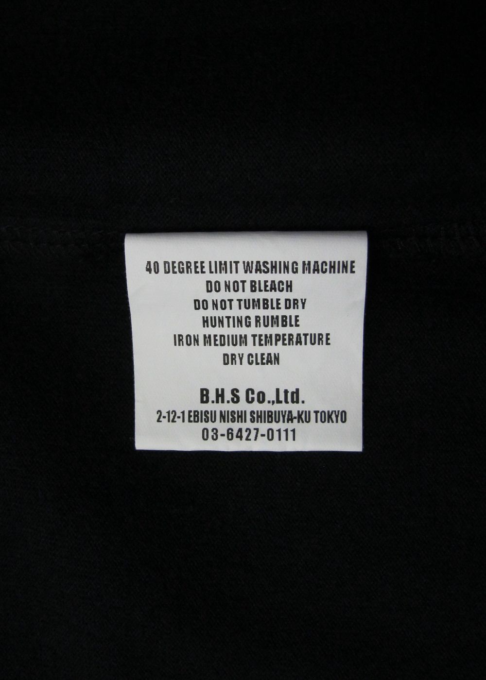 RATS - CIRCLE POCKET TEE (BLACK) / サークルロゴ ポケット T