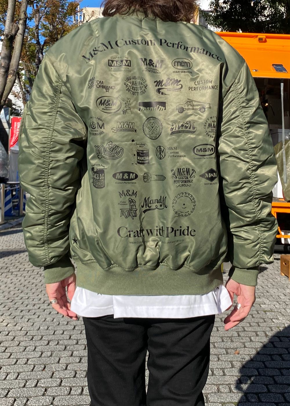 MA-1 (OLIVE) / バックプリント MA-1