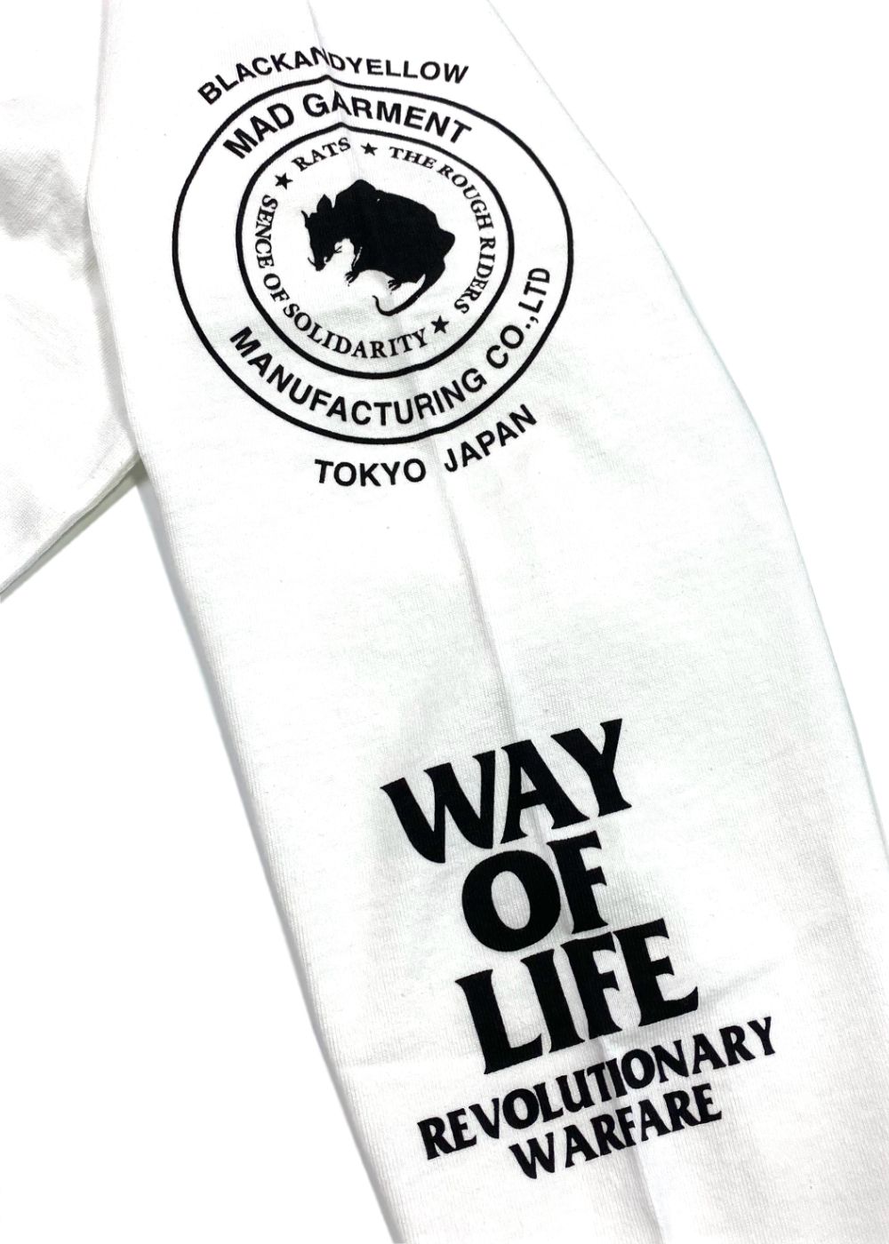 TWO WHEEL L/S TEE (WHITE) / 2ウィール ロング Tシャツ