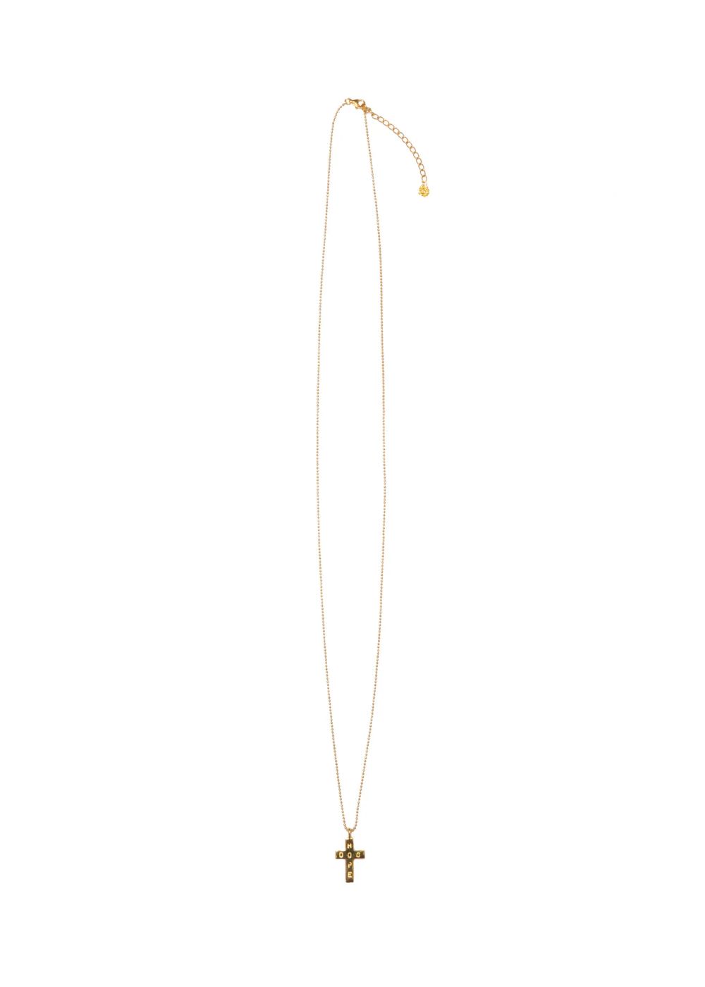 LONG DOG CHAIN ROSARIO (GOLD) / ドッグ チェーンロザリオ ロング ver.