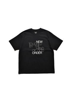 New Ordar "TOUCHED BY THE HAND OF GOD" Crewneck T-SH (BLACK) / ニューオーダー コラボ Tシャツ