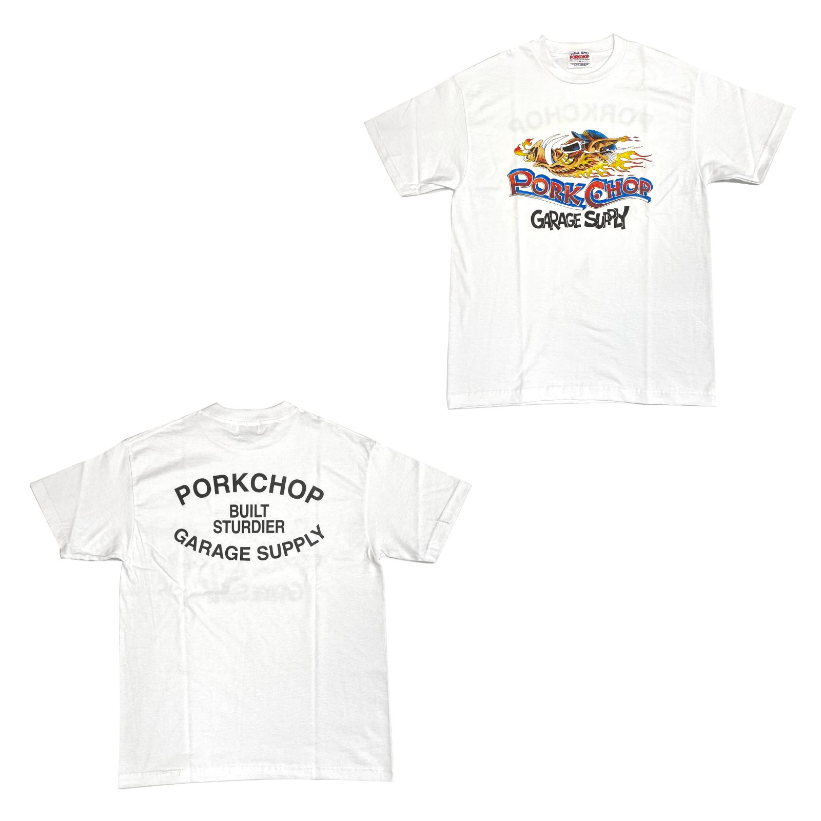 PORKCHOP - WILD PORK TEE (WHITE) / ワイルドポーク Tシャツ | LOOPHOLE