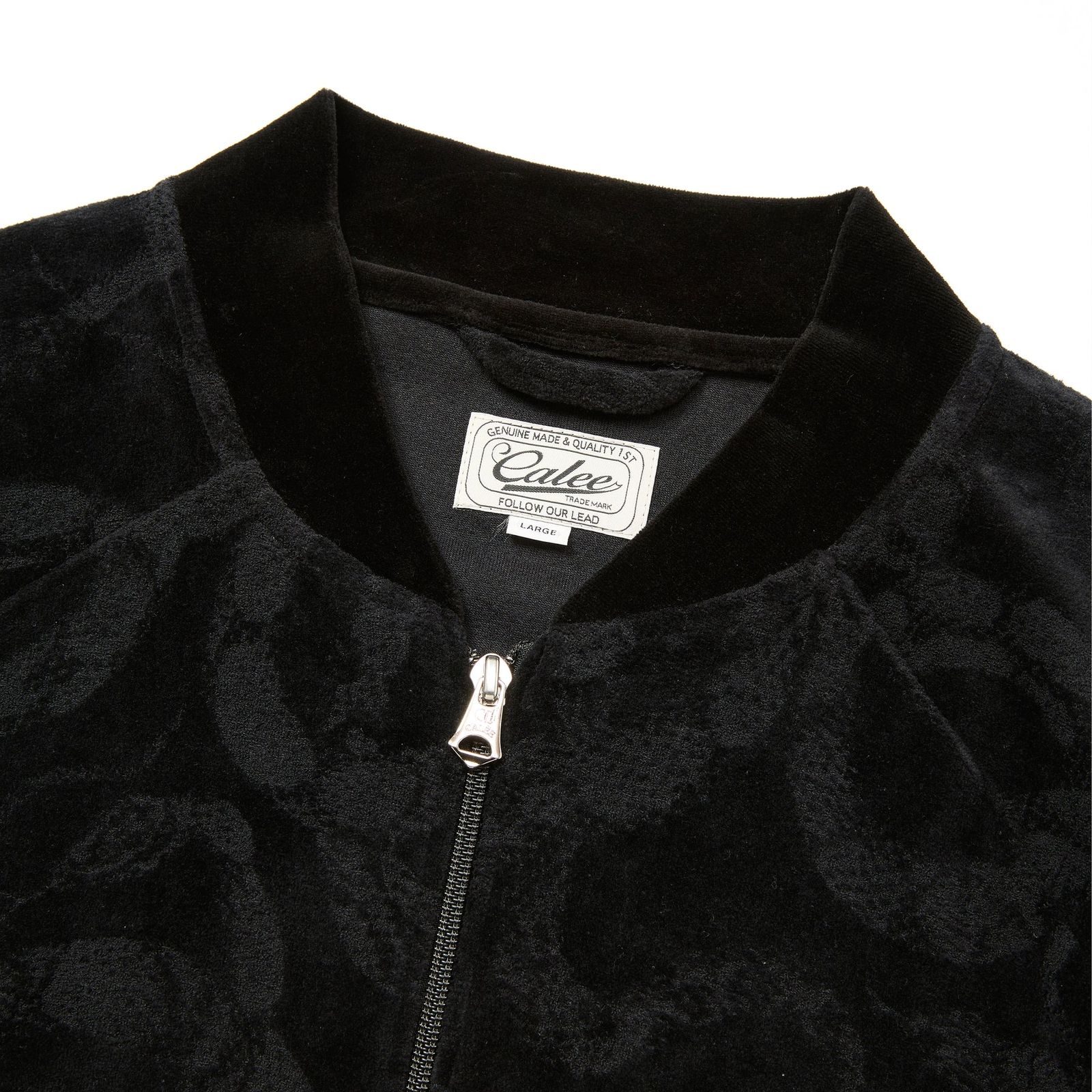 JQ VELOUR JACKET ＜SNAKE PATTERN＞ (BLACK) / ジャガード 総柄 ベロア ジャケット