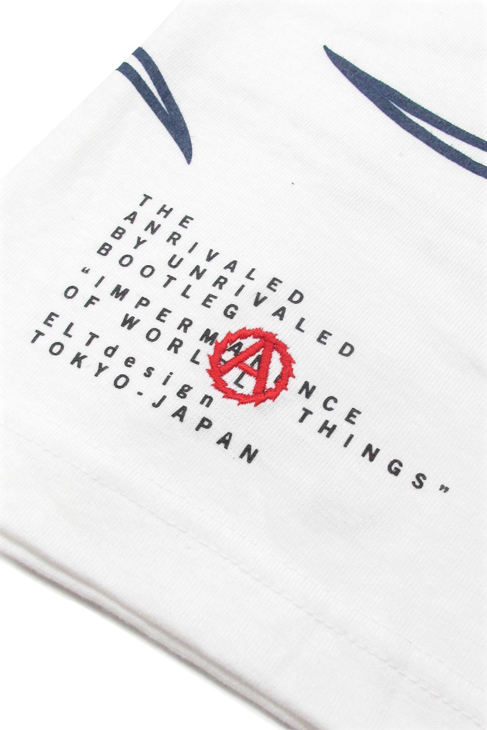 PRINT S/S TEE (WHITE) / アンライバルド コラボT