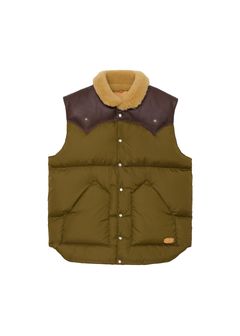 【Rocky Mountain×GDC】Christy Vest (OLIVE DRAB) / ロッキーマウンテン コラボ ダウンベスト