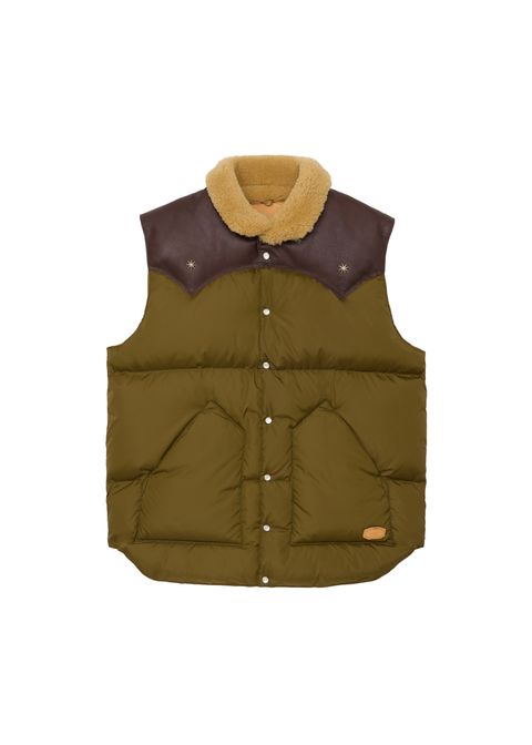 【Rocky Mountain×GDC】Christy Vest (OLIVE DRAB) / ロッキーマウンテン コラボ ダウンベスト