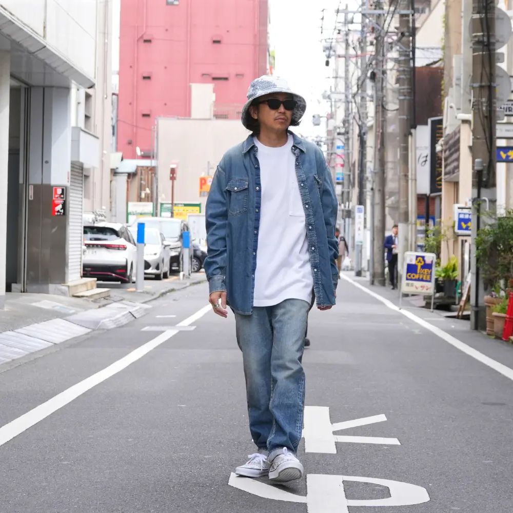 【ラスト1点】L.Western SH USD (USD) / デニム ウエスタン シャツ