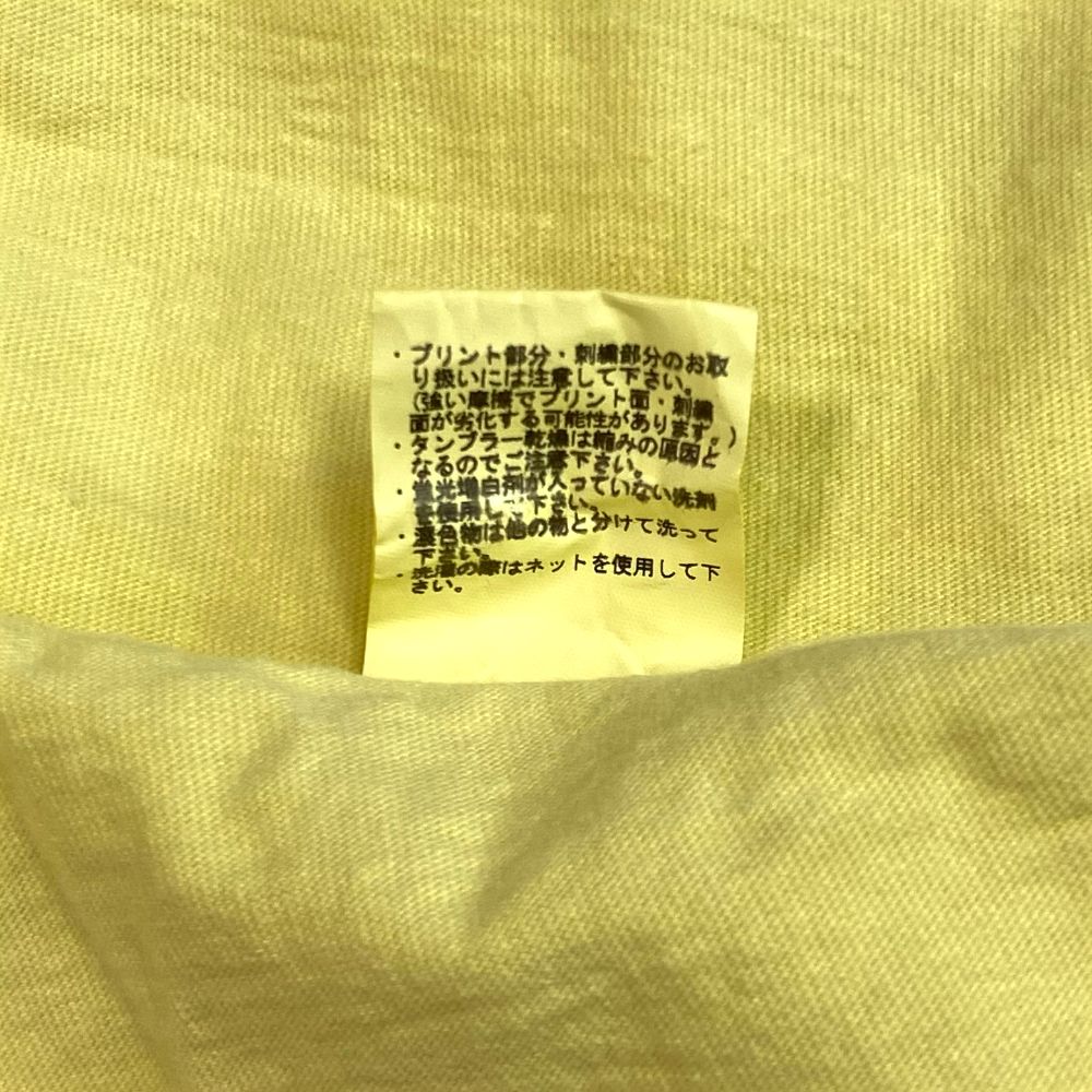 BINDER NECK WING LOGO VINTAGE TEE ＜NATURALLY PAINT DESIGN＞ (LIGHT YELLOW) / ×ナチュラリーペイント コラボ Tシャツ