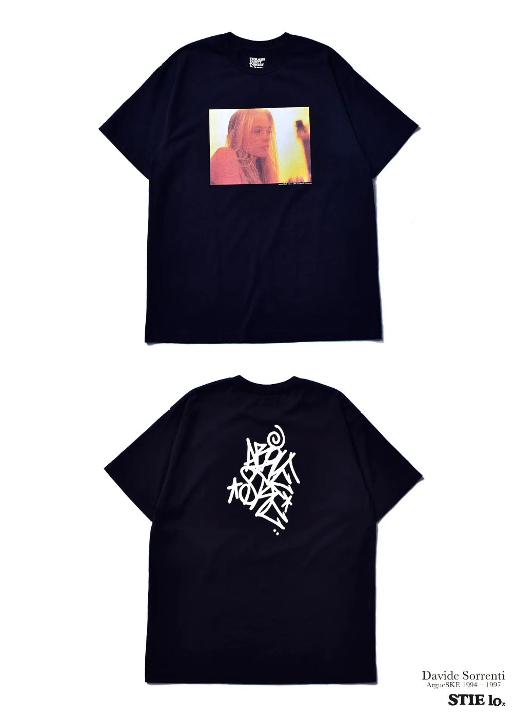 Stie-lo × Davide Sorrenti Orange-Aid T-SH (BLACK) / ×スティーロ×ダヴィデ・ソレンティ コラボフォトT