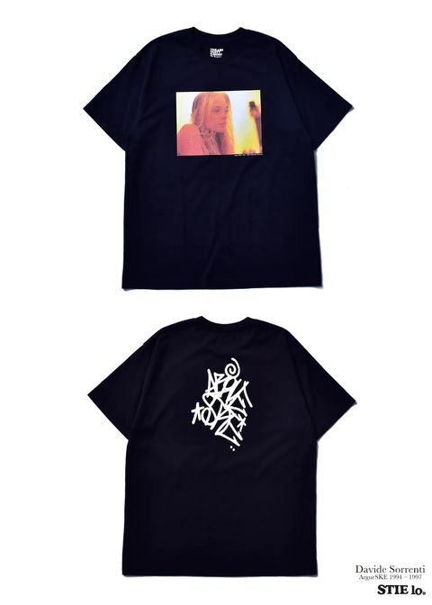 Stie-lo × Davide Sorrenti Orange-Aid T-SH (BLACK) / ×スティーロ×ダヴィデ・ソレンティ コラボフォトT