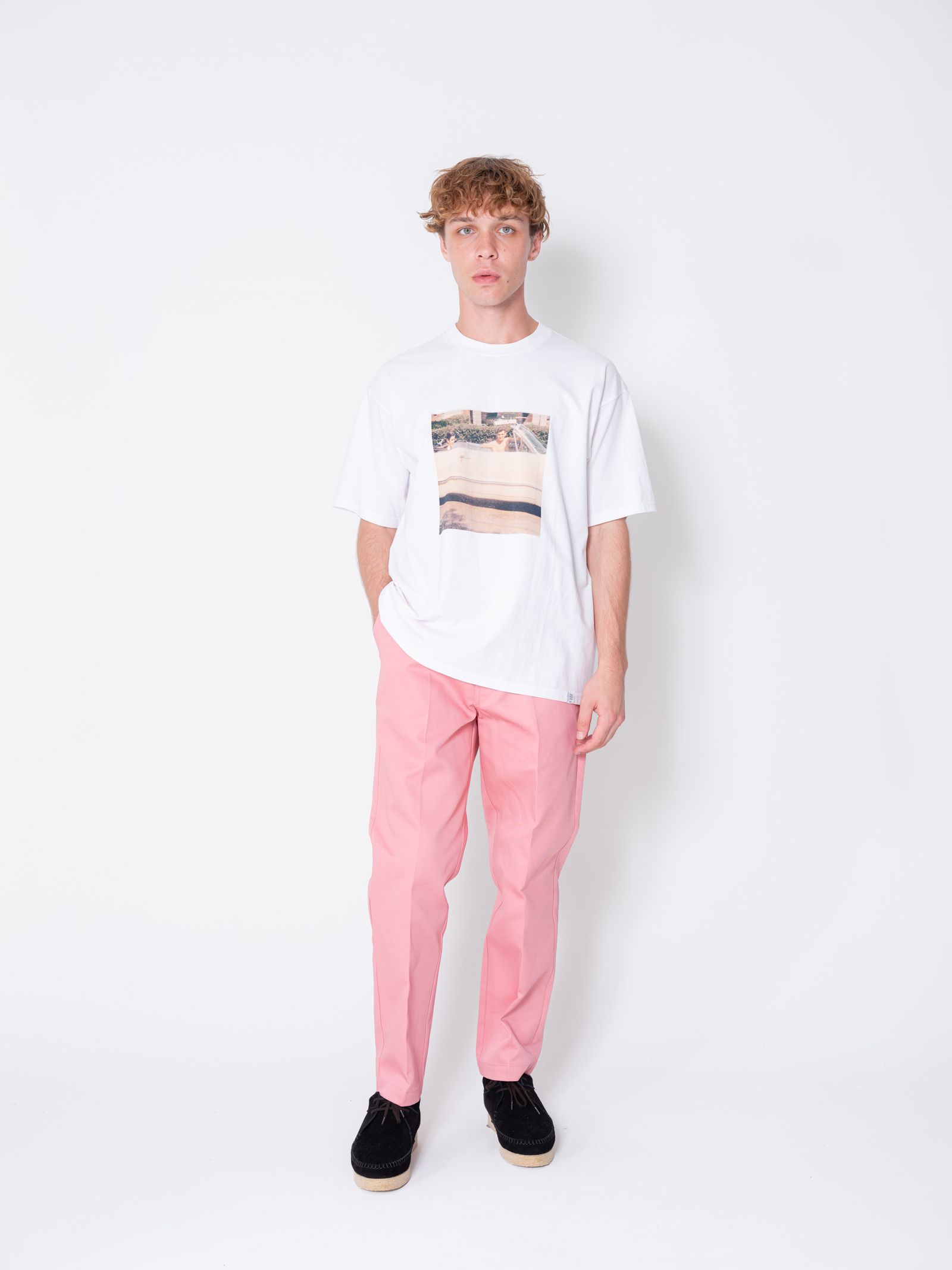 S/S LOVE ME LOGO TEE "BYERS" (WHITE) / カーティス・クリグ コラボ フォトTee