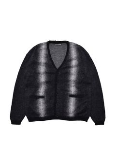 Fuzzy Stripe Mohair Knit Cardigan (BLT) /  ストライプ モヘアニット カーディガン