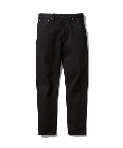 N.Slim Tapered STR 5pocket OWS (BLACK) / スリムテーパード ブラックデニムパンツ