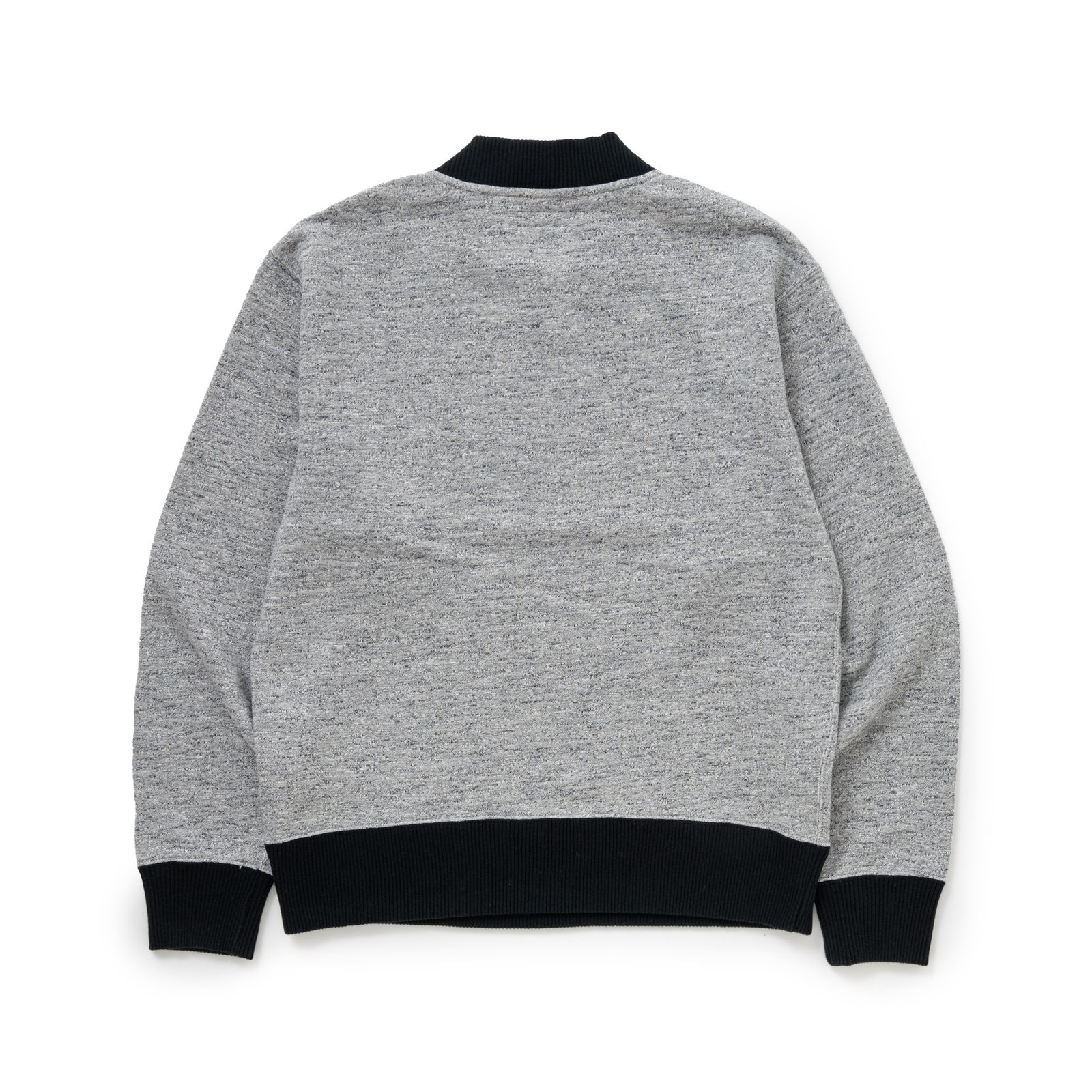 HALF ZIP UP SWEAT (HEATHER GRAY) / ハーフ ジップ スウェット