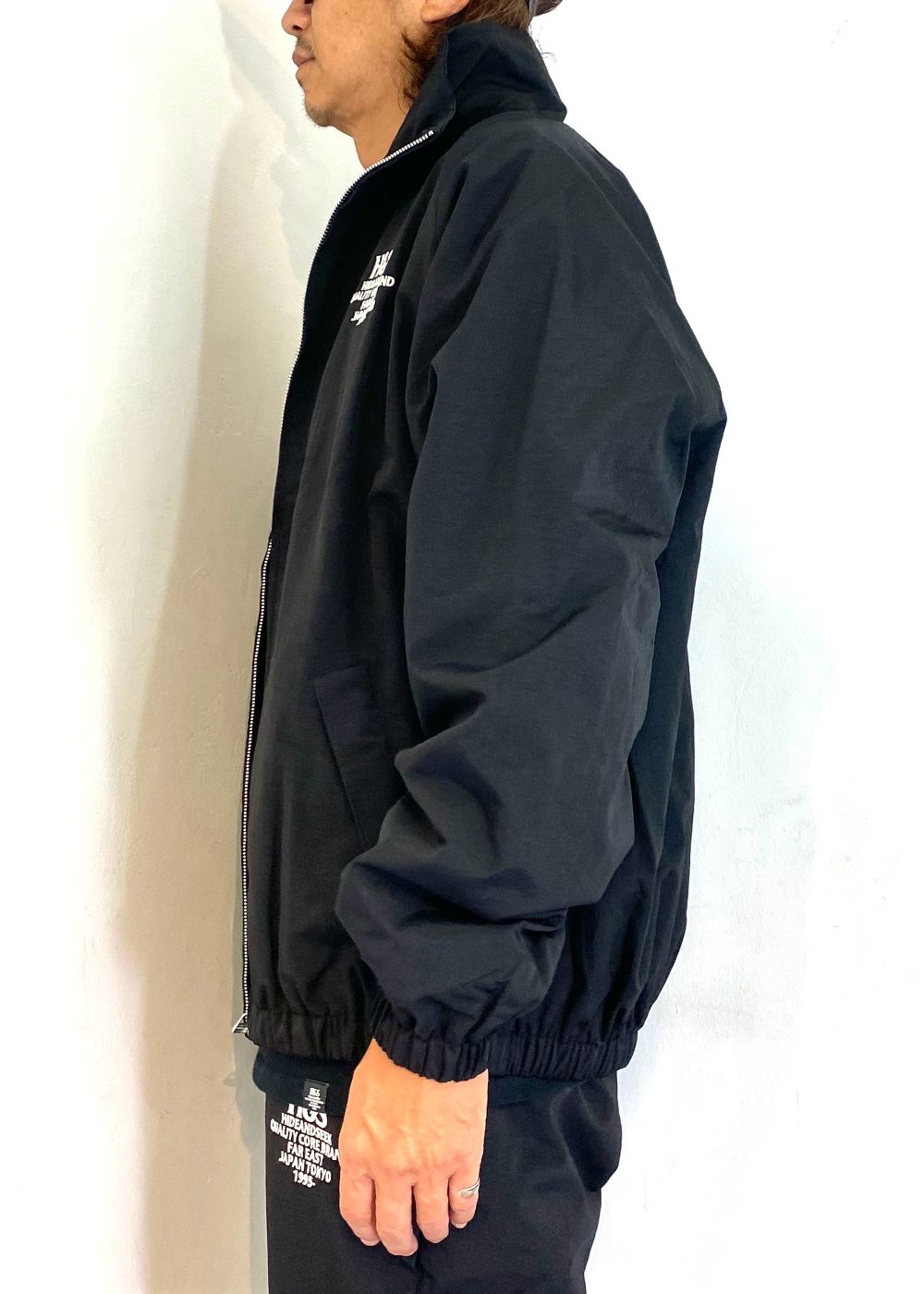 Track Jacket (BLACK) / ナイロン トラック ジャケット / セットアップ可能