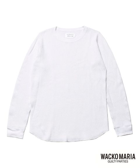 × WACKOMARIA Crew Neck Thermal (WHITE) / ワコマリア コラボサーマルカットソー