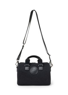 CANVAS MINI BOSTON BAG (BLACK) / キャンバス ミニ ボストンバッグ