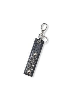 STUDS LEATHER ASSORT KEY RING <TYPE 1 > (BLACK C) / スタッズ レザー キーリング