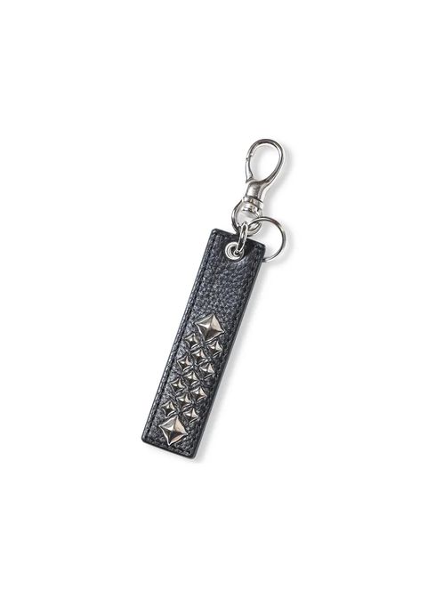 STUDS LEATHER ASSORT KEY RING <TYPE 1 > (BLACK C) / スタッズ レザー キーリング