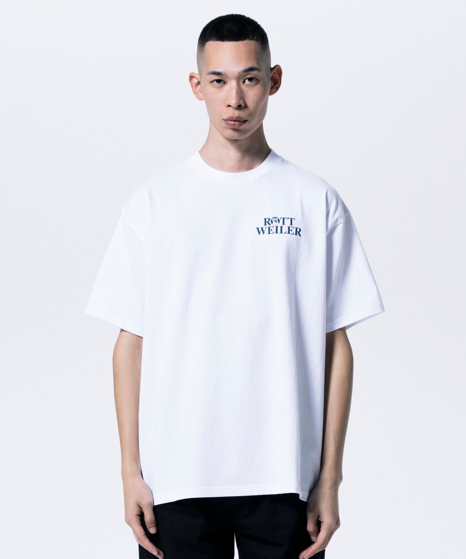 DOGRACE TEE (WHITE) / フォト プリント Tシャツ