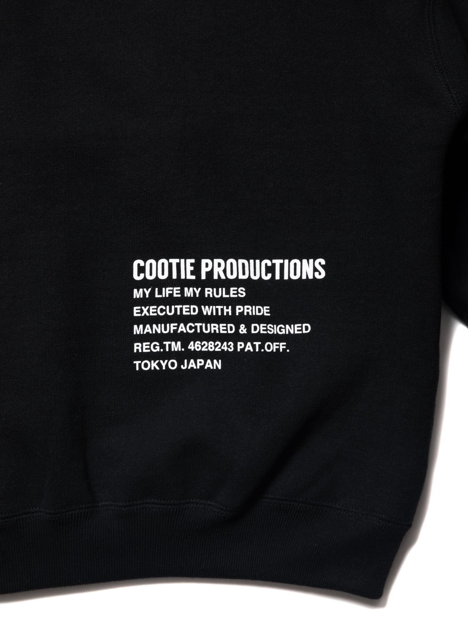 COOTIE PRODUCTIONS - HEAVY Oz SWEAT CREW (BLACK) / ヘビーオンス