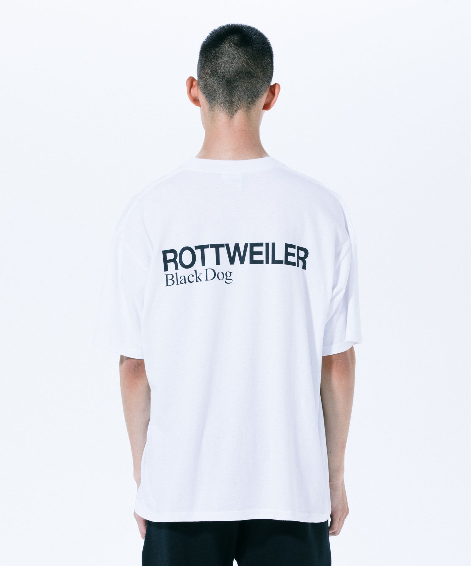 ROTTWEILER - 2 LINE TEE (WHITE) / プリントT | LOOPHOLE