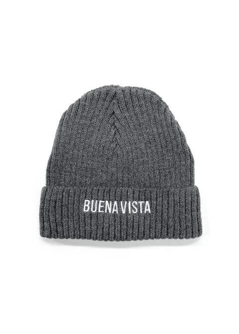 BV knit cap (GRAY) / ロゴ刺繍 ニット キャップ