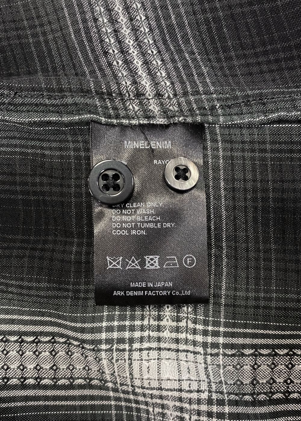 Rayon Dobby Plaid S.S Open Collar SH (BLT) / オンブレチェック オープンカラーシャツ