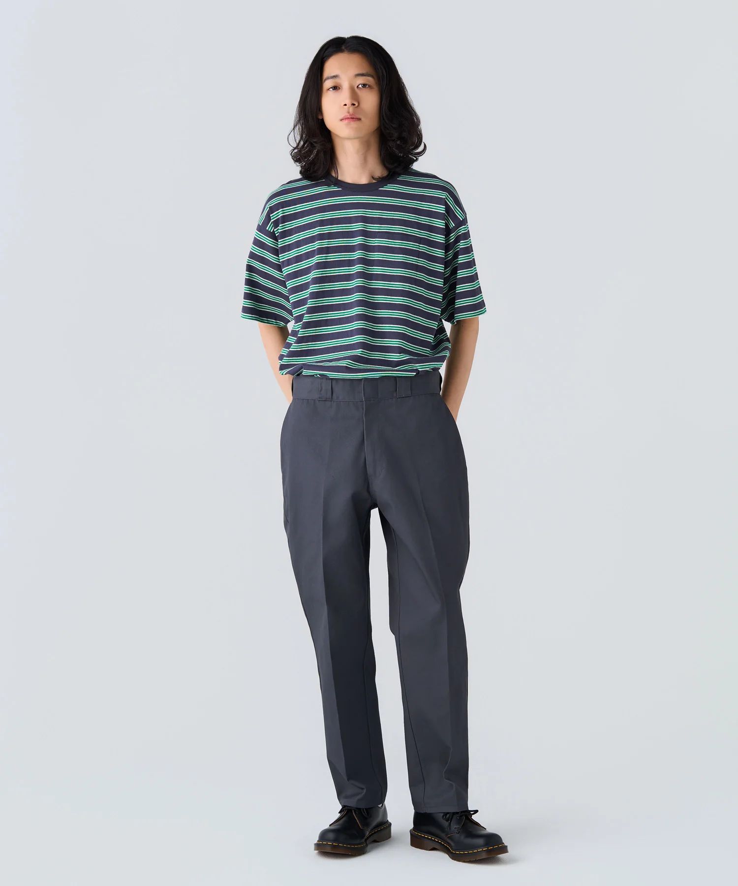 DICKIES 10L TC PANTS "THUNDERS" (CHARCOAL) / ディッキーズ コラボ チノパンツ