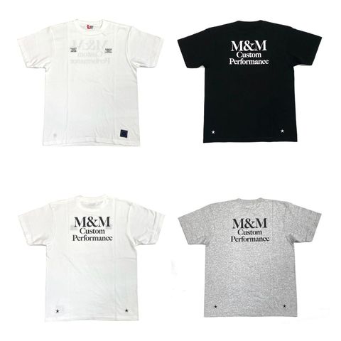 M&M 新作販売告知 / ロゴ刺繍やプリントを配したTシャツは複数枚揃いたいアイテム。
