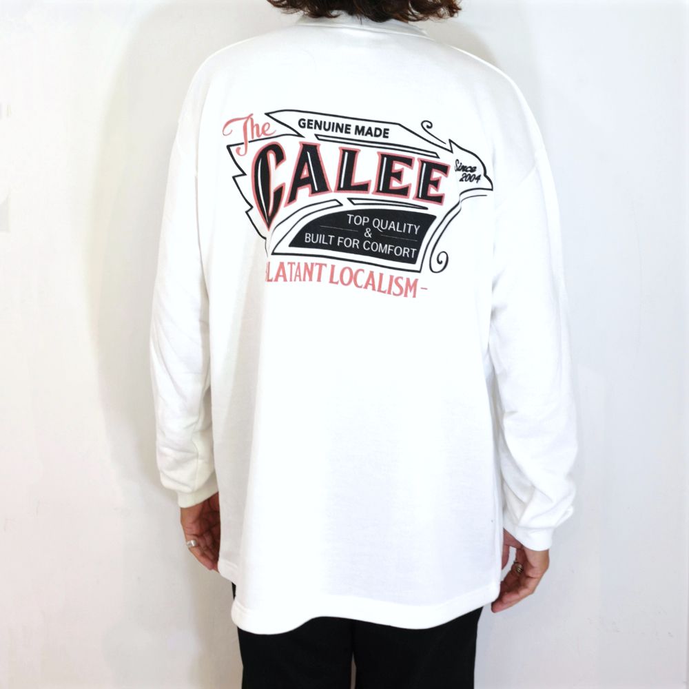 AEROKNOT OLD SIGN BOARD L/S SW TEE ＜NATURALLY PAINT DESIGN＞ (WHITE) / オールドサインボード オリジナル クルーネック スウェット