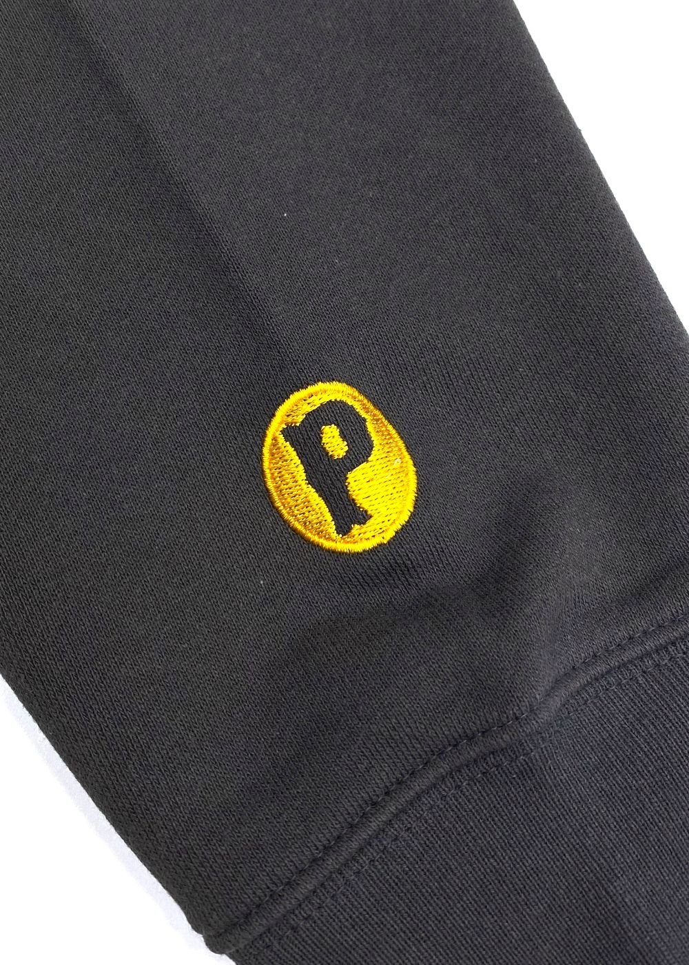 【ラスト1点】SCRIPT PORK HOODIE (ASH BLACK) / ロゴ スウェットパーカー