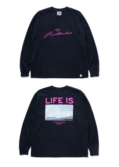 【ラスト1点】L/S PHOTO PRINT T "TRE" (BLACK) /  フォトプリント ロング Tシャツ