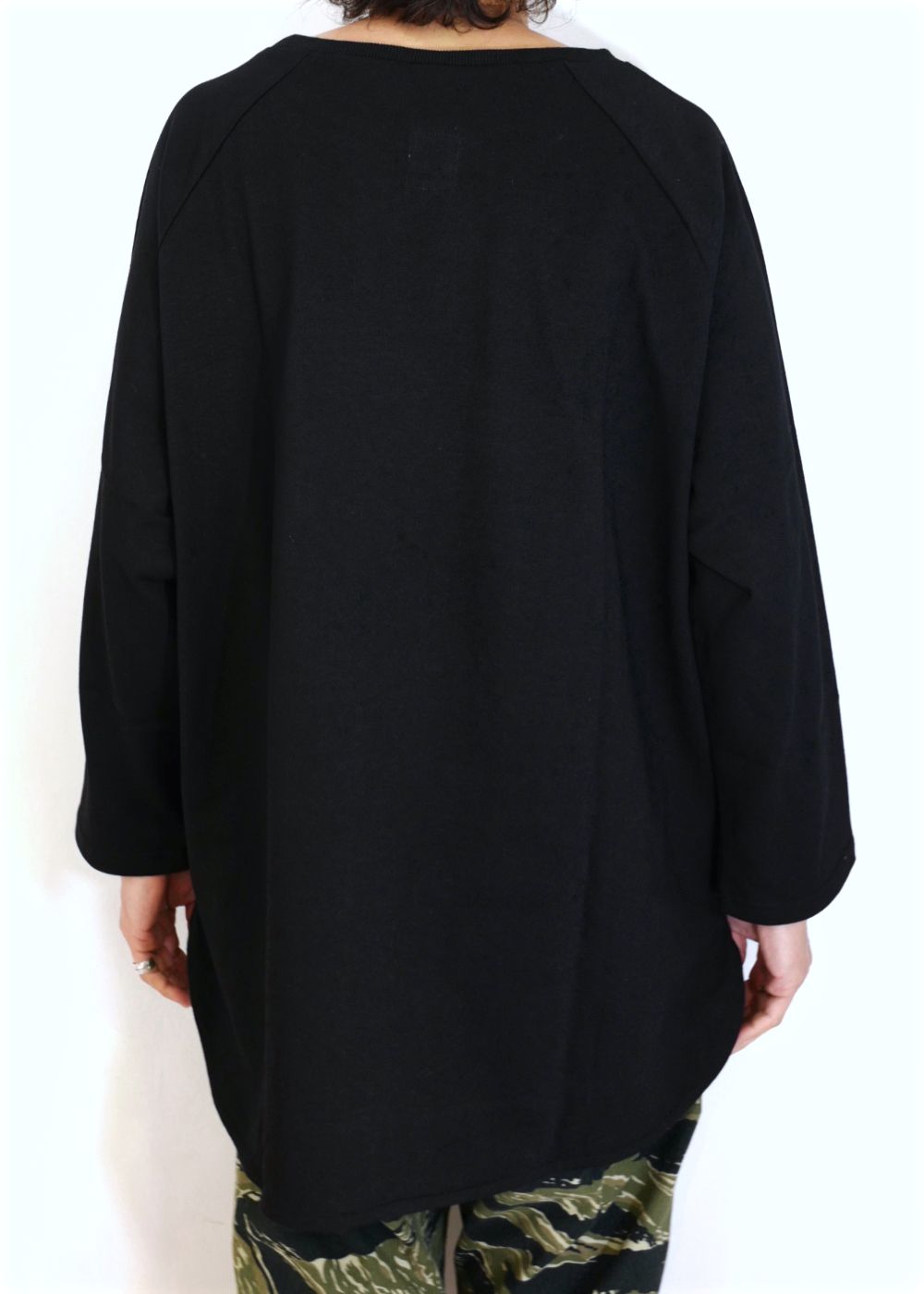 3/4 SLEEEVE BASEBALL TEE "BABE" (BLACK) / グッドウェア コラボ ベースボールTee