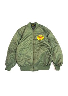 FIRE UP MA-1 JACKET  (OLIVE) / ワッペン MA-1