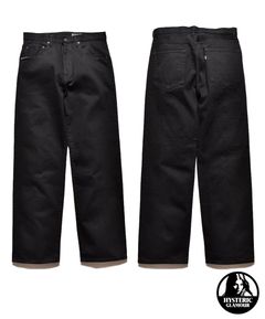 × HYSTERIC GLAMOUR JEANS (BLACK) / ×ヒステリックグラマー コラボ デニム パンツ
