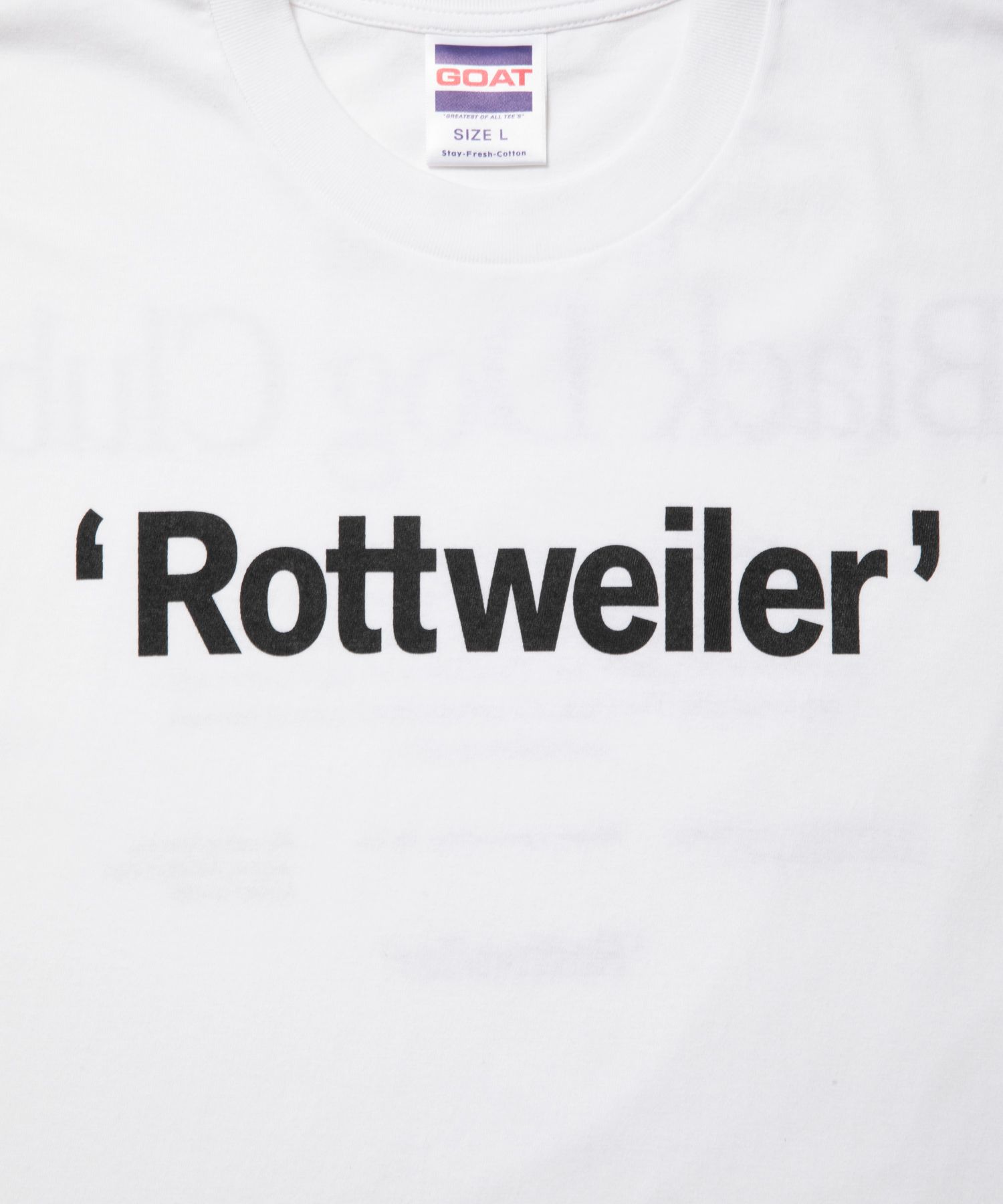 ROTTWEILER - RW TEE (BLACK) / ロゴ プリント Tシャツ | LOOPHOLE ROTTWEILER - RW TEE (BLACK) / ロゴ プリント Tシャツ | LOOPHOLE