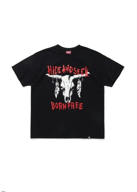 Buffalo Skull S/S Tee (BLACK) / バッファロー スカル プリントTee