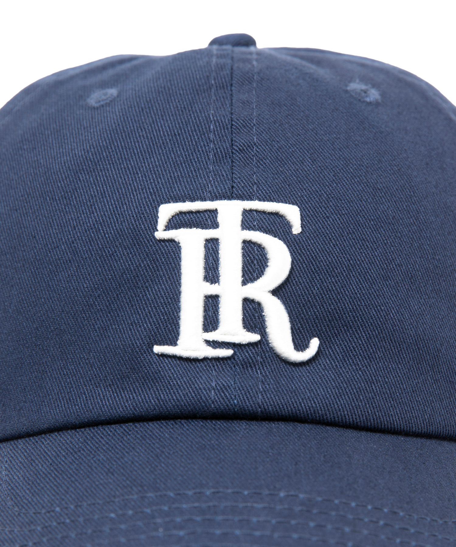 RT CAP (NAVY) / ロゴ刺繍 ダッド キャップ。