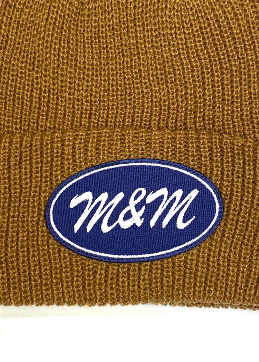 KNIT CAP (COPPER) / ロゴ ワッペン ニットキャップ