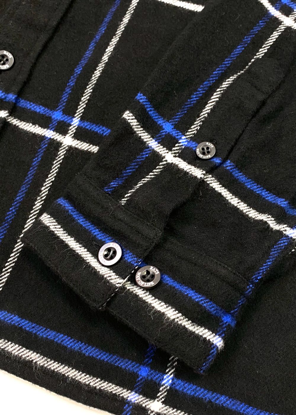 COTTON FLANNEL CHECK SHIRT (BLUE CHECK) / チェック コットン ネルシャツ