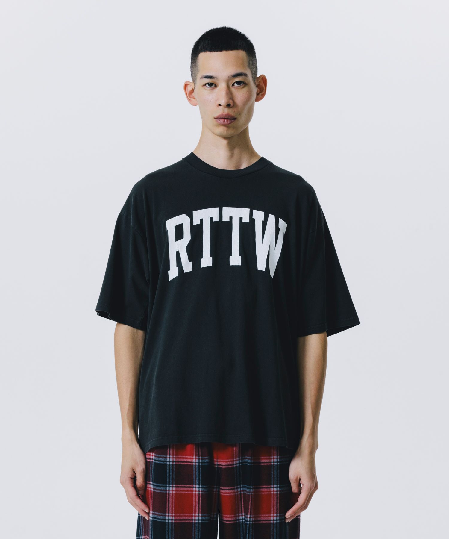 ROTTWEILER - RTTW PIGMENT TEE (GREEN) / カレッジロゴ